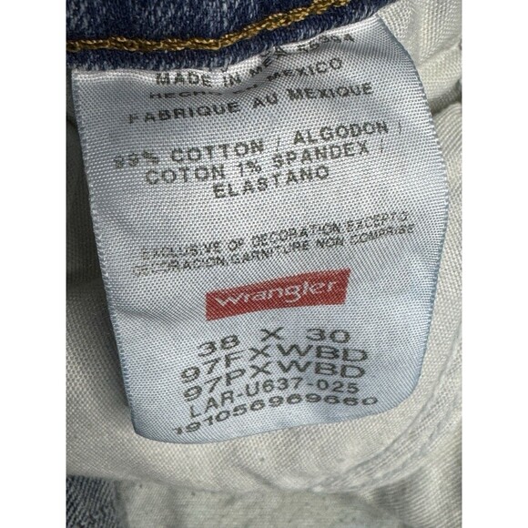 Wrangler Five Star Premium Denim Flex Jeans 97FXWBD Relaxed Fit Straight 38x29 - Picture 6 of 8